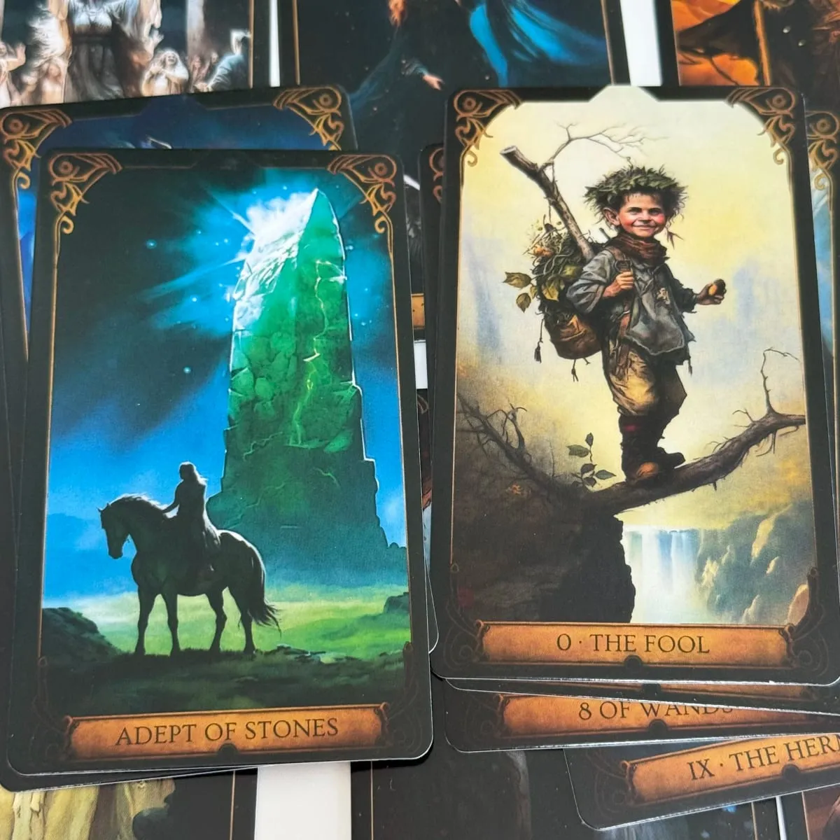 Druidic Tarot Cards 78 τμχ Αγγλική έκδοση Mysterious Divination Tarot Deck Επιτραπέζιο παιχνίδι