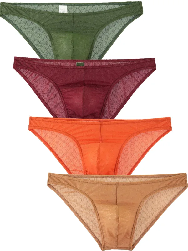 Men Briefs Underwear Men's Sexy Mesh Breathable Underpants Fashion Mens Briefs Bikini Underwear Shorts Male Panties K108