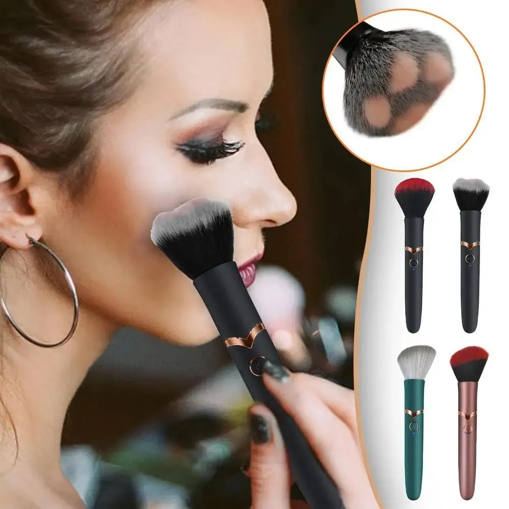 Elektrische make-upborstel Foundation Brush Trillingsmake-upborstel Draagbare oplaadbare cosmetische borstel Detail Make-uphulpmiddelen
