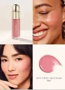 Rare Beauty Easy to Apply Highlighter Eyeshadow Palette Blush Hydrating Brightening Blush πουρέ πατάτας Ενισχύει τις λεπτομέρειες του προσώπου