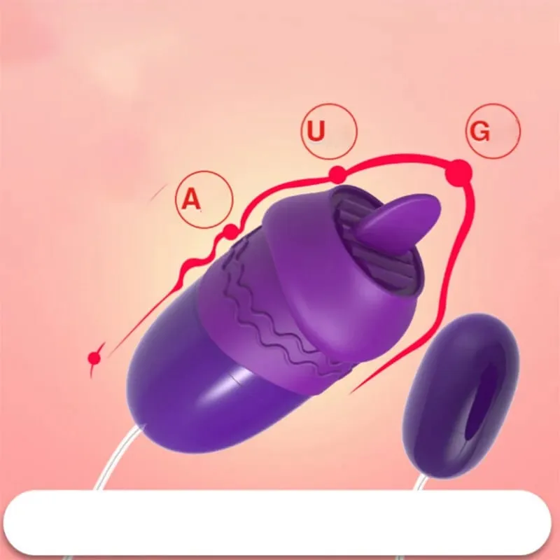 Double Tongue Vibrator Jump Eggs Liping Clitoris Stimulator USB Power Προϊόν για ενήλικες Σεξουαλικά παιχνίδια για γυναίκες Αυνανισμός κόλπου