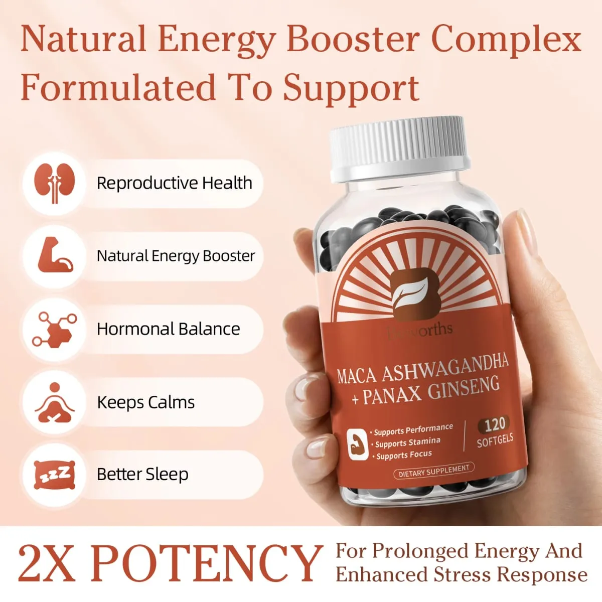 Best Maca Capsules for Men Health with Red Yellow and Black Maca