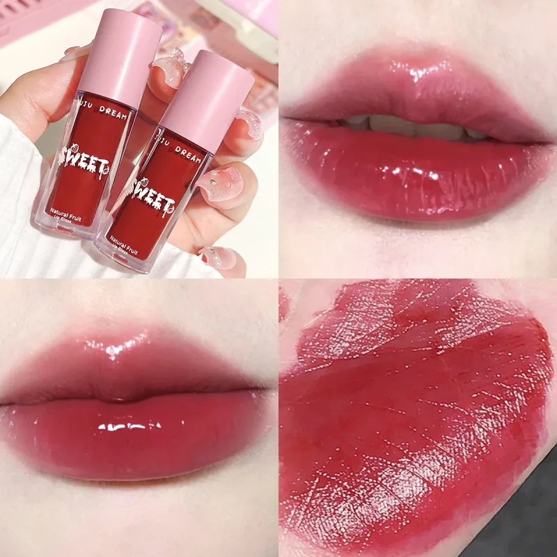 Γυαλιστερό lip gloss mirror nude lip gloss ενυδατικό λαμπερό δέρμα αδιάβροχο μακράς διαρκείας για άψογο φινίρισμα