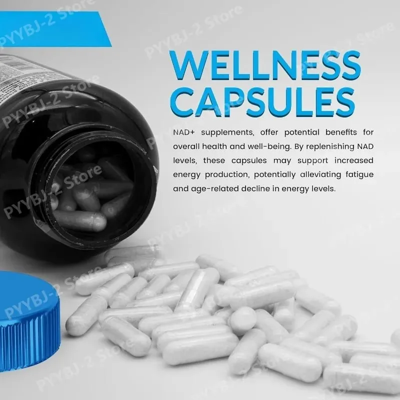 NAD + Viên Với Resveratrol Thảo Dược Bổ Sung Chất Chống Oxy Hóa Hỗ Trợ Sức Khỏe Tế Bào Năng Lượng & Chống Lão Hóa Dành Cho Nữ 90 Miếng — image 5
