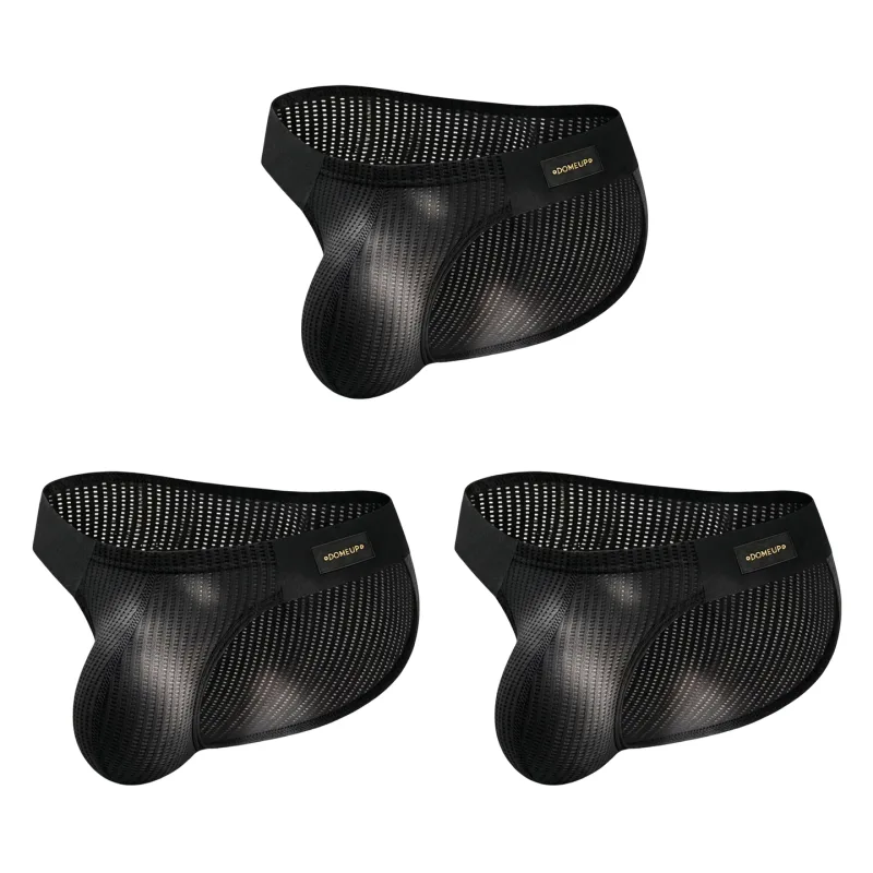 1/2/3PCS New Men's Premium Mercerized Cotton Briefs Ultra‑Thin Breathable Silky Soft Fitness Gym Daily Wear Men Underwear