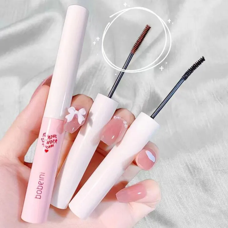 Ultra-fine Mascara Curl Thick Lengthening Eyelash Mascara Waterproof Non-smudge Brown Natural Curling Fine Brush Mascara Makeup