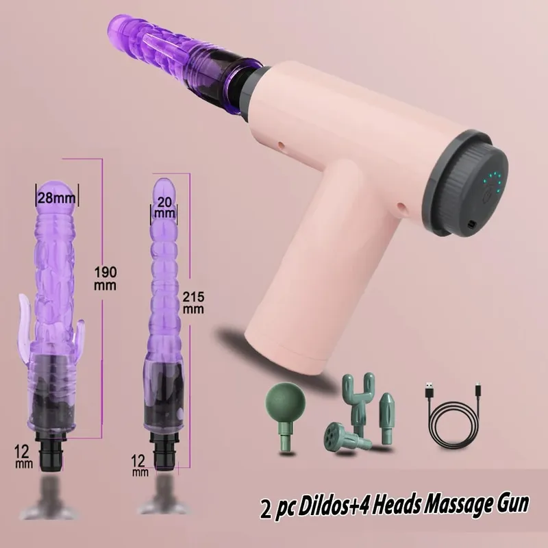 Handheld Massage Gun Dildo Vibrator Sex toys for Women Automatic Sex Machine With Clitoral stimulation Sexy toys for Couples 18