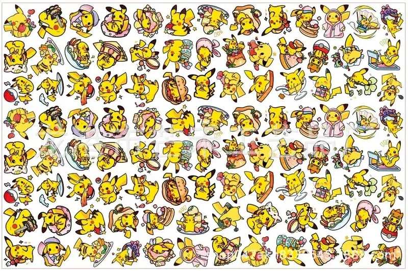 Pokemon Acrylic DIY Patch Kawaii Pendant Ειδικού σχήματος κοπής Anime Cartoon διπλής όψης Υλικό φουρκέτας μπρελόκ εκτύπωσης