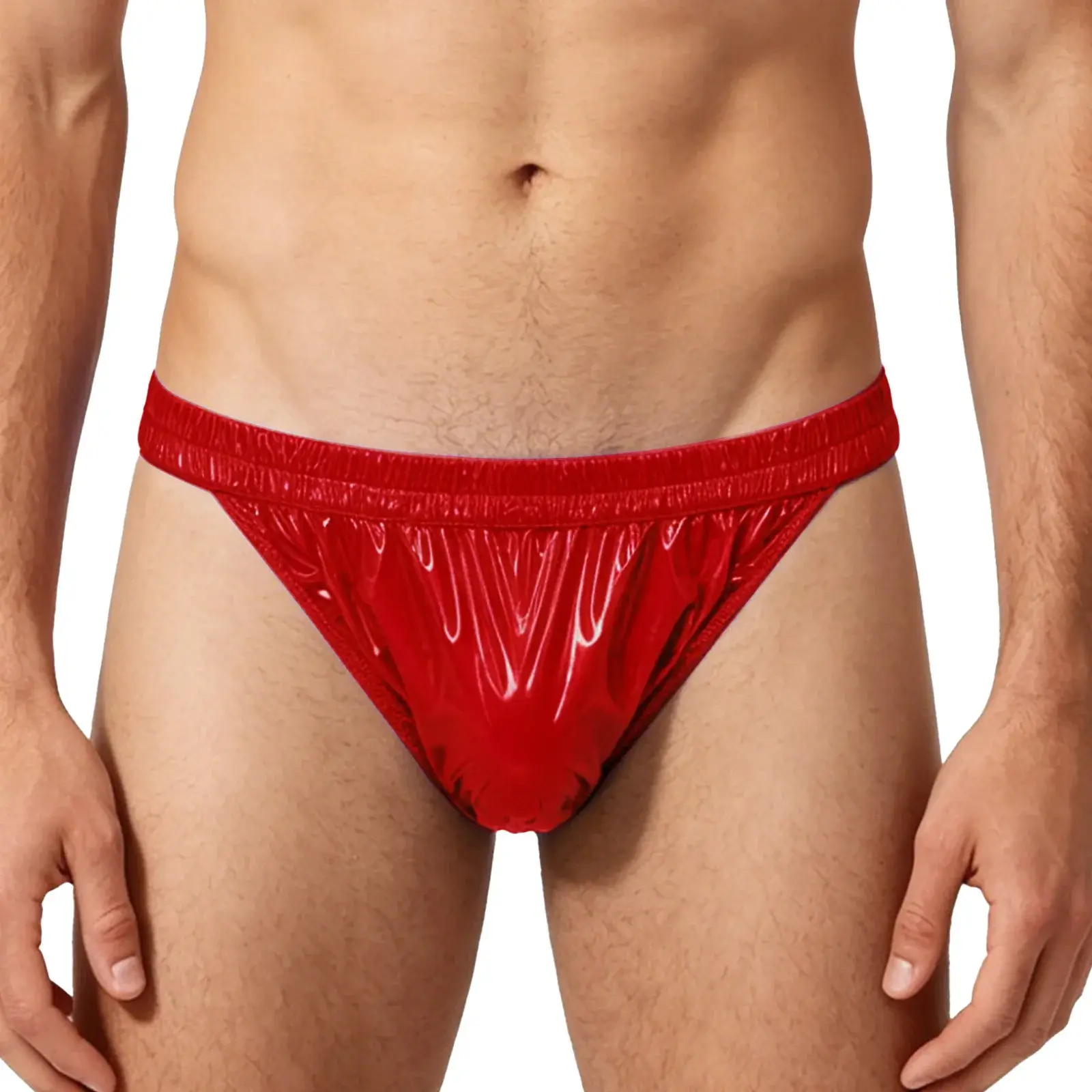 Mens Waterproof Swim Briefs Elastic Waistband Bikini Briefs Swim Bottoms Swimming Surfing Sunbathing Swimwear Bathing Suit
