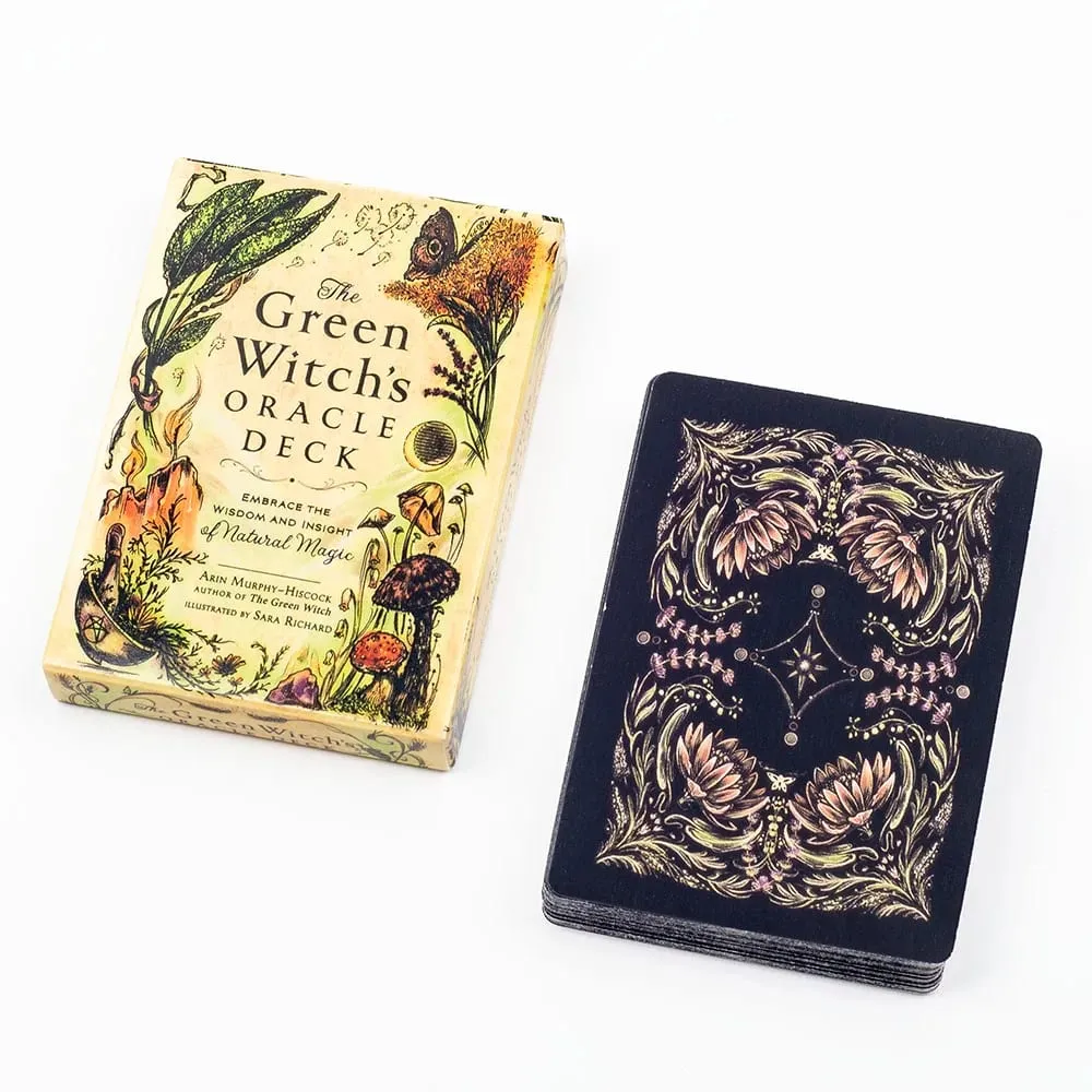 The Green Witch's Oracle Deck 50Pcs Divination Fate Tarot Oracle Cards Party Entertainment Επιτραπέζιες κάρτες παιχνιδιών 10,3*7,3cm TK119K