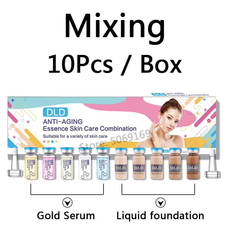 10 φιαλίδια Korea BB Cream Glow Essence Beginner Starter Kit Niacinamide Moisturizing Foundation Cream Περιποίηση προσώπου