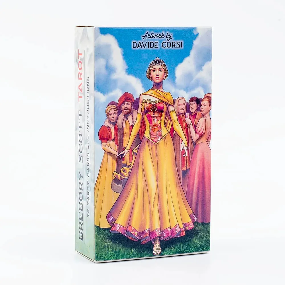 Gregory Scott Tarot 78-Card Deck Επιτραπέζια Κάρτες Ομαδικών Παιχνιδιών για Πάρτυ Precognition & Divinatio Oracle Set 11,1*6,1cm