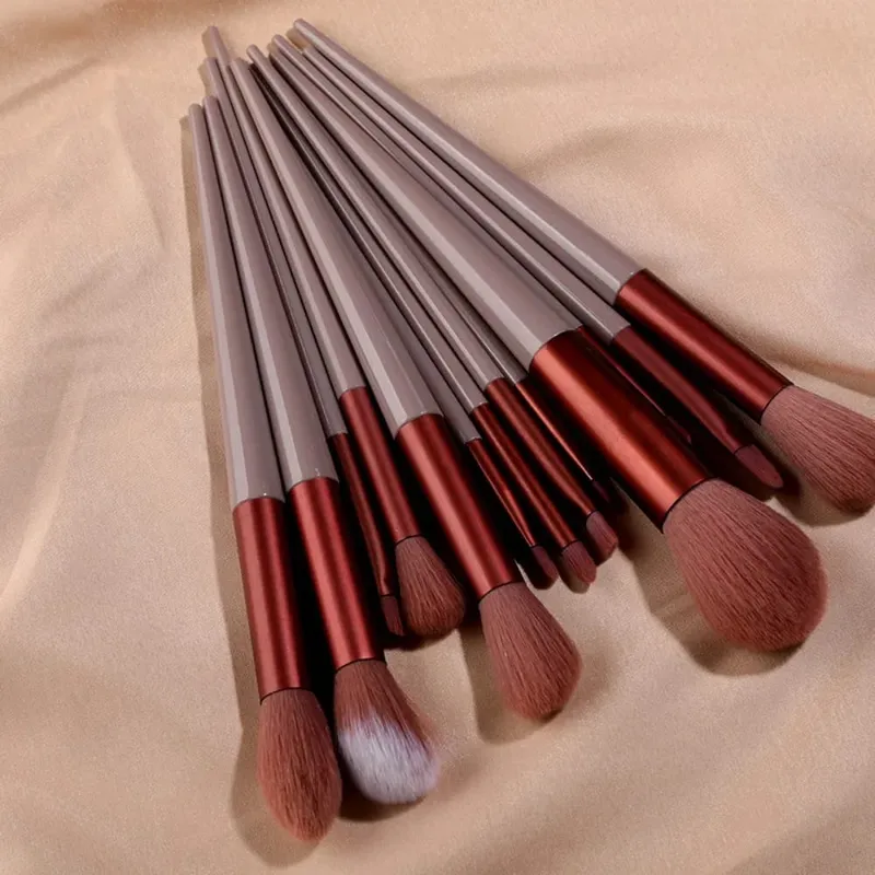 13 Buah Set Kuas Rias Kuas Concealer Rias Kuas Bedak Perona Pipi Kuas Foundation Highlighter Eye Shadow Alat Kecantikan Kosmetik