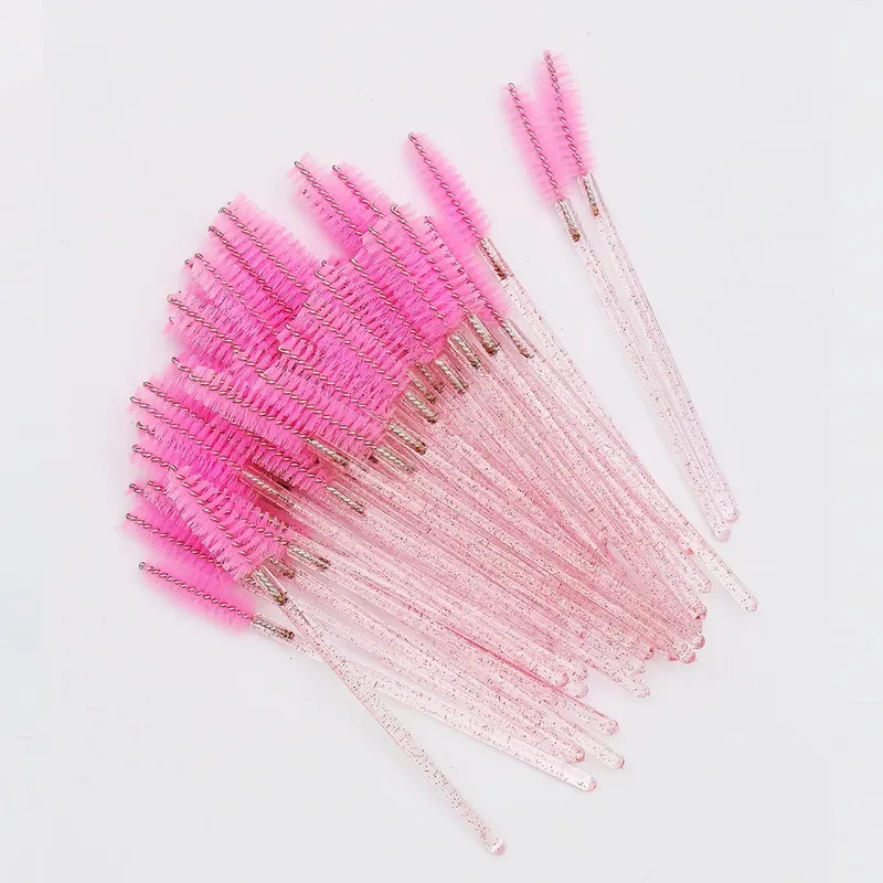 50Pcs Crystal Eyelashes Brush Comb Disposable Eye Lashes Extension Mascara Wands Makeup Professional Makeup Beauty Tool — image 8