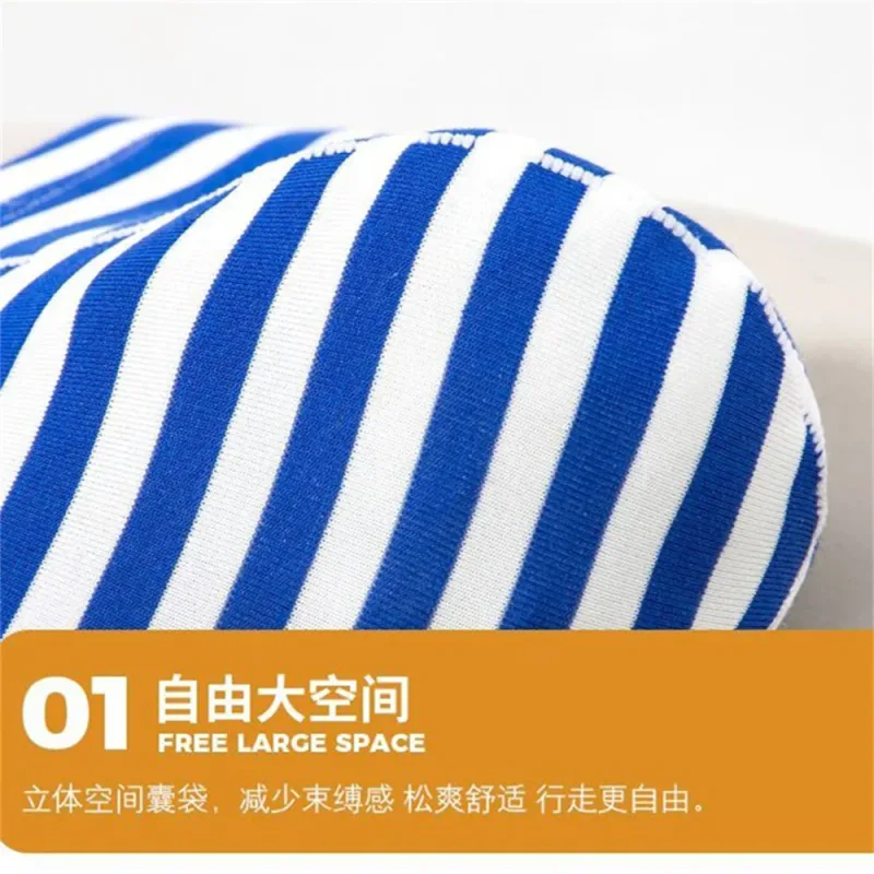 Europe Men's Striped Bikini Briefs Low Waist Sexy U Convex Underwear Male Half Covered Buttocks Tanga Panties Plus Size M-XXXL