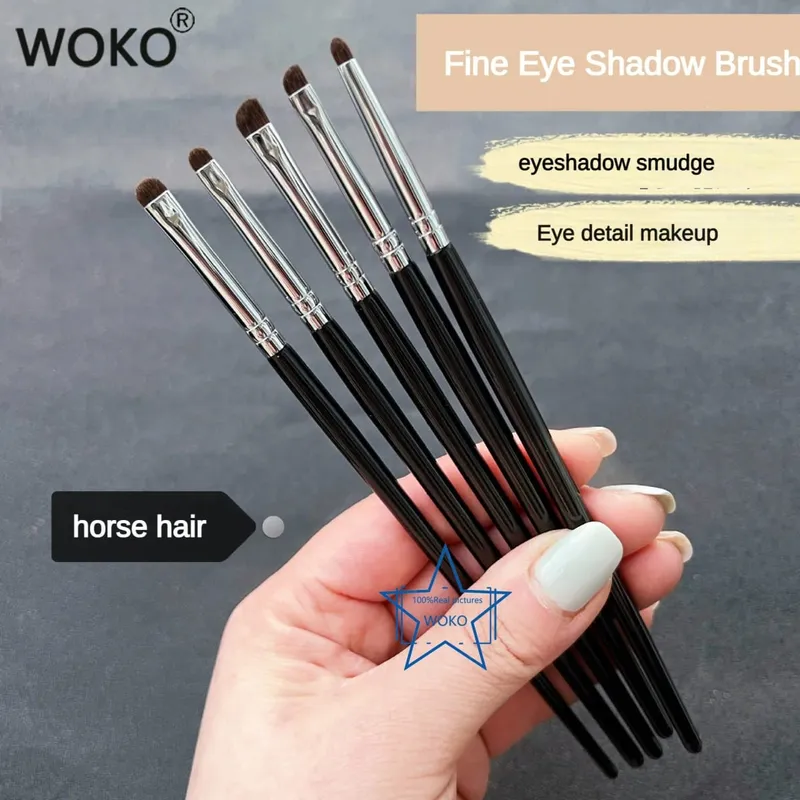 Maliit na Smoky Liner Makeup Brushes Eyeliner Smudge Brush Precision Smudge Makeup Brush Horse Hair Eyeshadow Smudge Brush