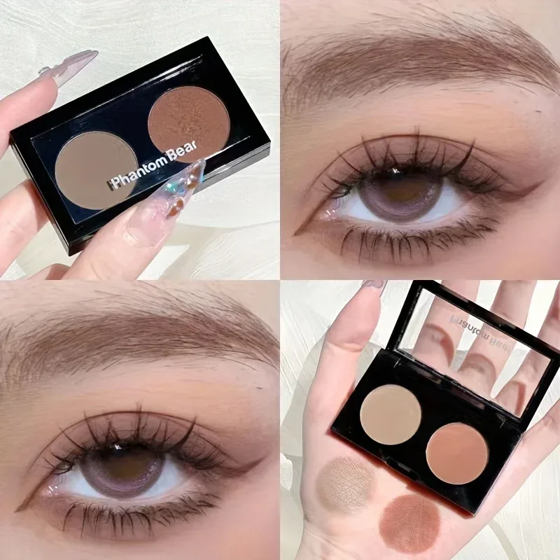 Phantom Bear Mini Dual Finish Eyeshadow Multi Shades untuk Riasan Mata Smoky Pesta Harian — image 8