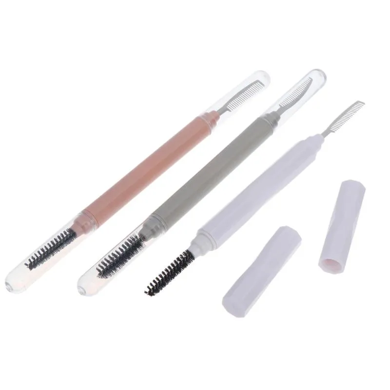 (N) 1Pc Eyebrow Make Up Brushes Dual Ended Brow Comb Makeup Brush Hindi kinakalawang na Steel Eye Lashes Roller Eyelashes Puting Beauty Tool