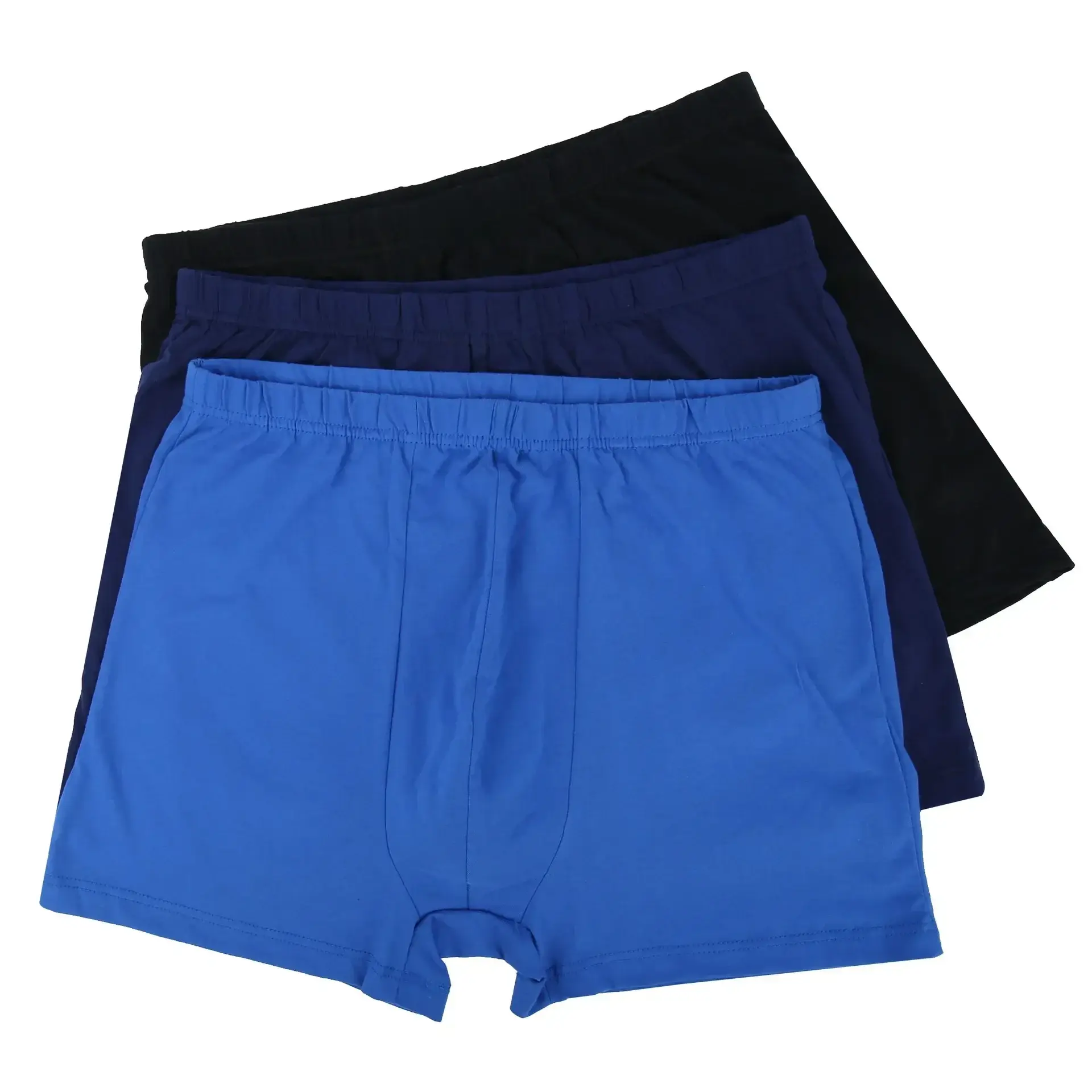 Cuecas Boxer de Algodão 8XL 10XL Respiráveis Anti Chafing Soltas para Homem 4PCS Plus Size Bulk com Elástico na Cintura — image 2