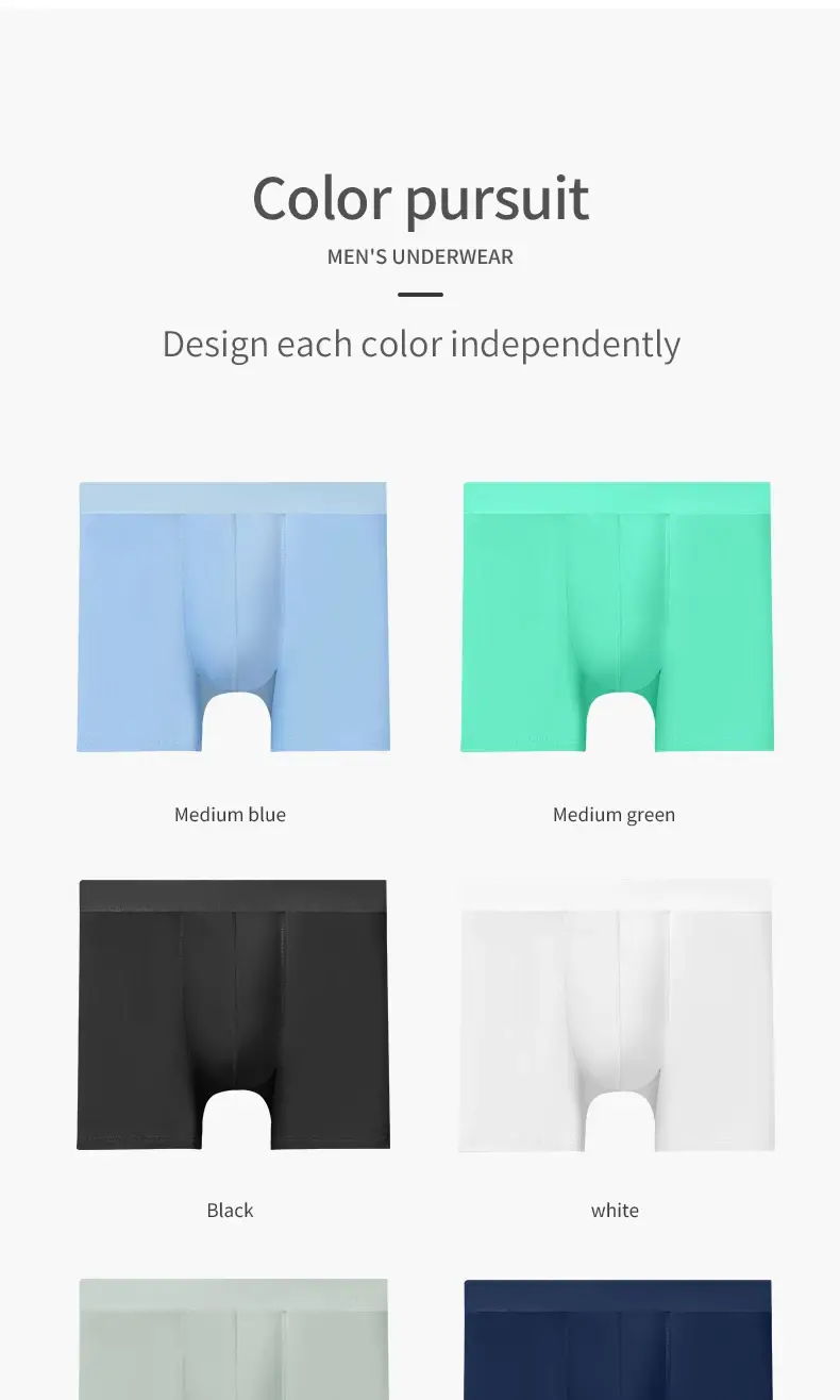 Men's ice silk sports underwear men's summer thin wear leg running breathable large size extended wear crotch boxers