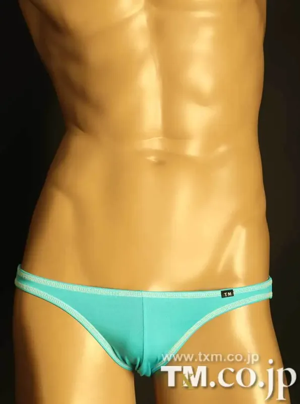Sexy Male Big Pouch Briefs Contrast Color Binding Edge Low Waist Silky Smooth Candy‑colored Men Daily Intimate Underwear Panties
