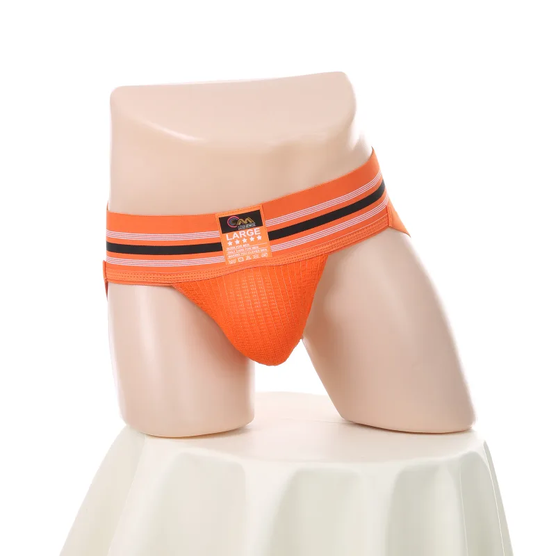 Men Underwear Athletic Jock Strap Supporter Classic Thong Elastic Wide Waistband Underpants Breathable Jockstrap Sexy Lingerie