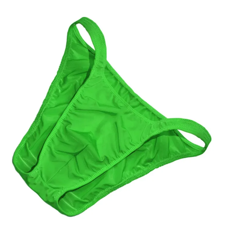 Ice Silk U Pouch Men Underwear Low Waist Bulge Briefs Male Seamless Bikini Slips Hombre Breathable Exotic Lingerie