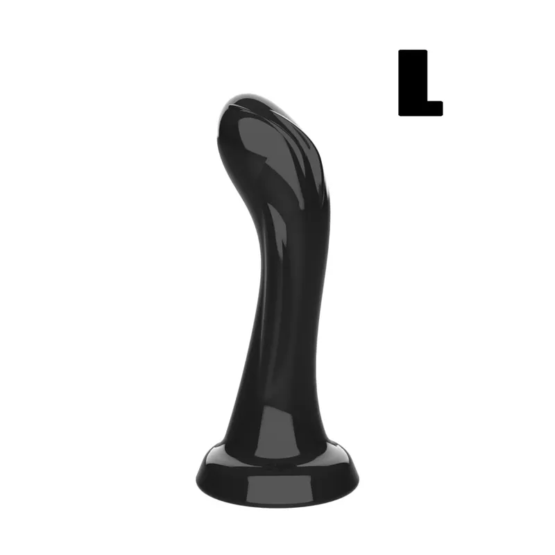 Καμπυλωτό ρεαλιστικό Dildo με ισχυρή βεντούζα, μαλακό εύκαμπτο σεξουαλικό παιχνίδι με σημείο G για γυναίκες άντρες Μαύρο μωβ Clear Lifelike Dillo