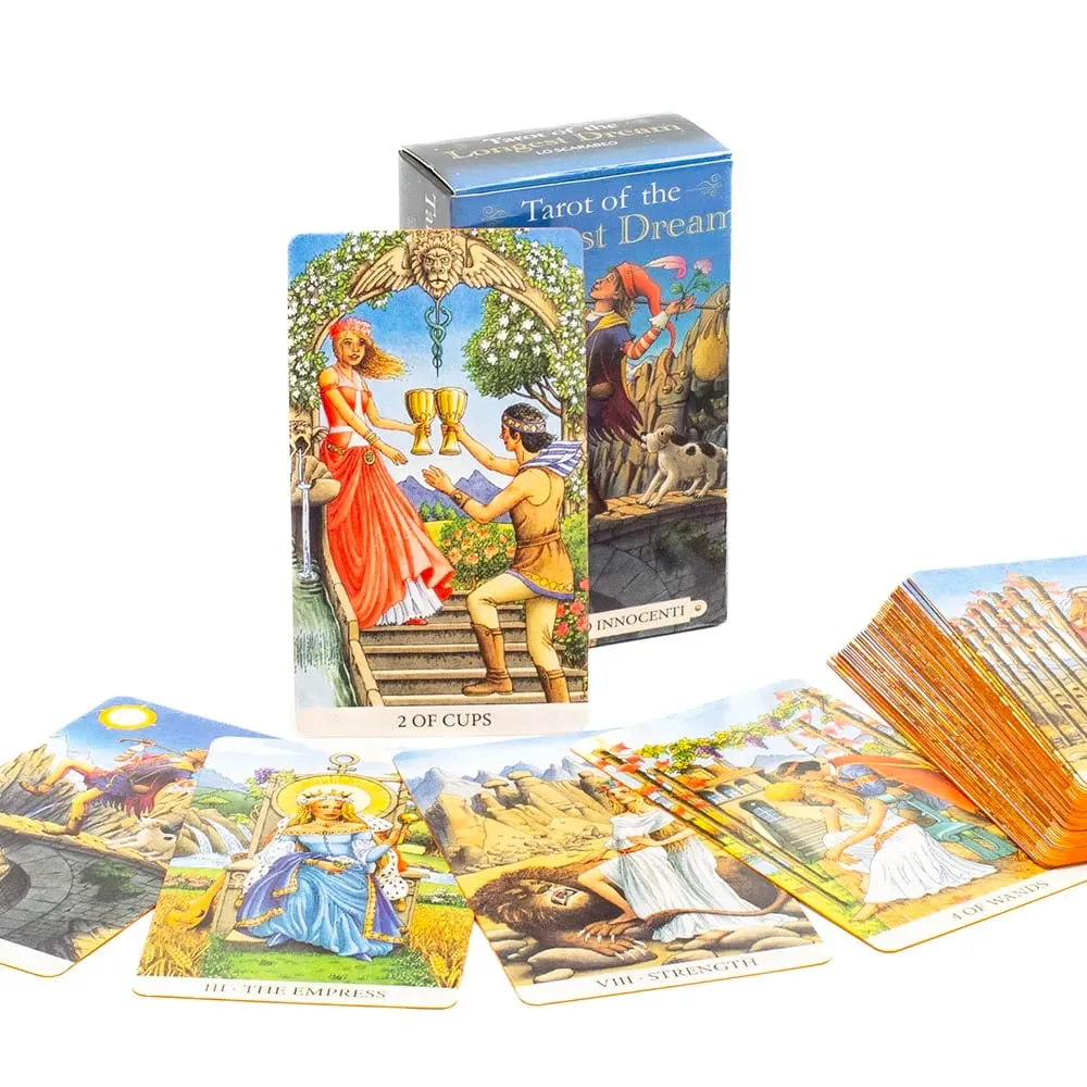 The Longest Dream Cards Tarot Deck 78pcs with Instruction Booklet Ιδανικό για\r\n λάτρεις και λάτρεις των επιτραπέζιων παιχνιδιών
