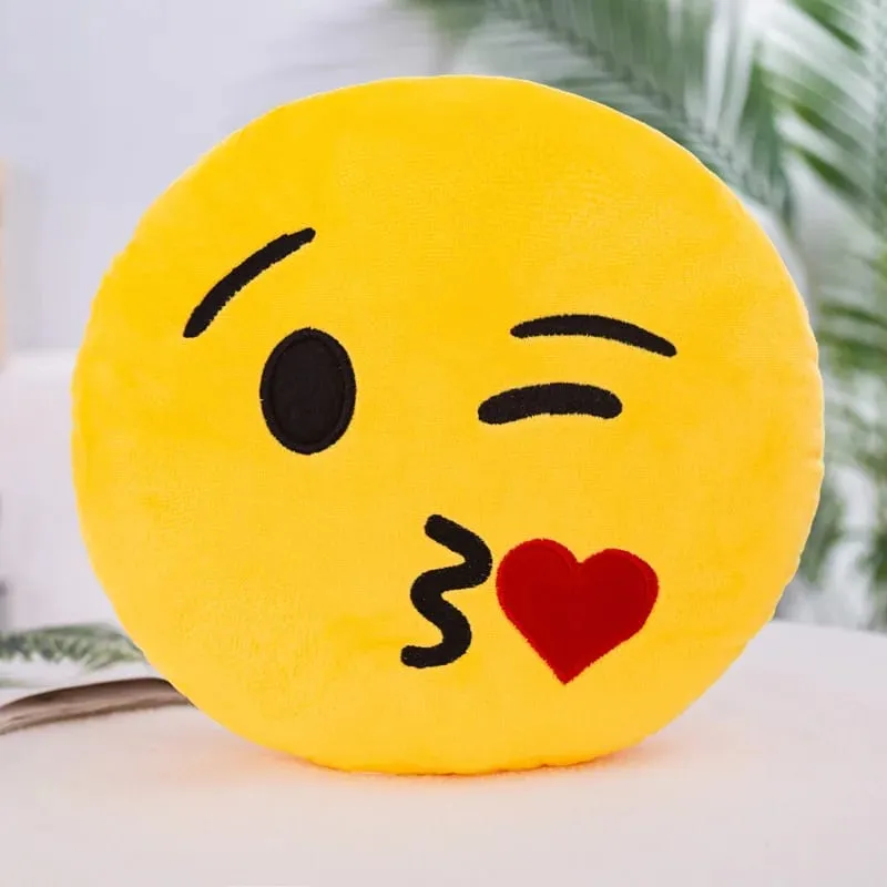 32 ס"מ Meme Emoji סמיילי פנים כרית קטיפה סופר חמודה כרית חיבוק רכה לשינה מנוחה וכרית - מתנת צעצוע