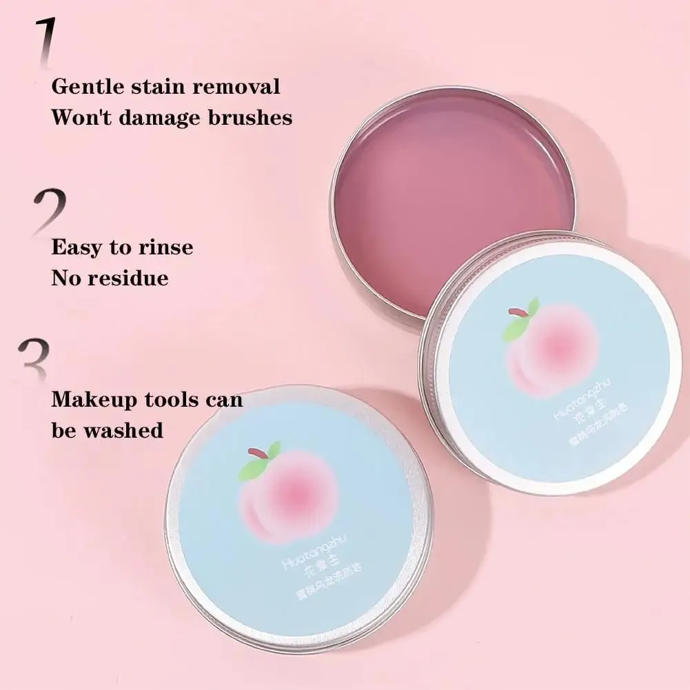 Sabun Pembersih Kuas Rias / Alas Silikon Membersihkan Secara Mendalam Penghilang Warna Kosmetik untuk Kuas & Spons Rias Sintetis & Alami