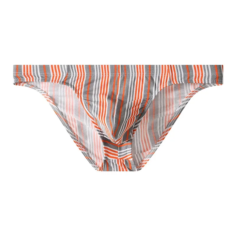 2PCS Briefs Striped Soft and Comfortable Breathable Personality Fashion Young Men's Underwear