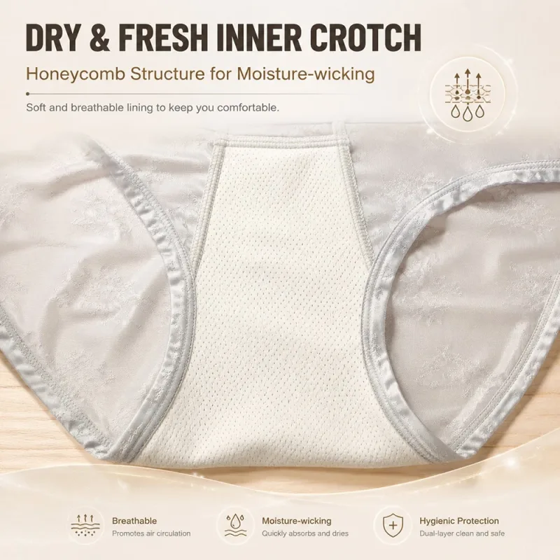 1/3PCS Sexy Perspective Men's Briefs Luxury Jacquard Smooth Ice Silk Mens Intimate Underwear Breathable 3D Mesh Pouch Lingerie