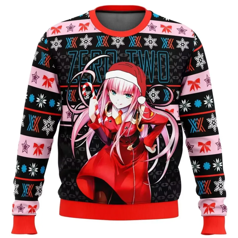 Anime One Piece Ruffy Weihnachten Hässlicher Pullover 3D Sweatshirt Tops Herbst Winter Cosplay Santa Claus Pullover Pullover Geschenk