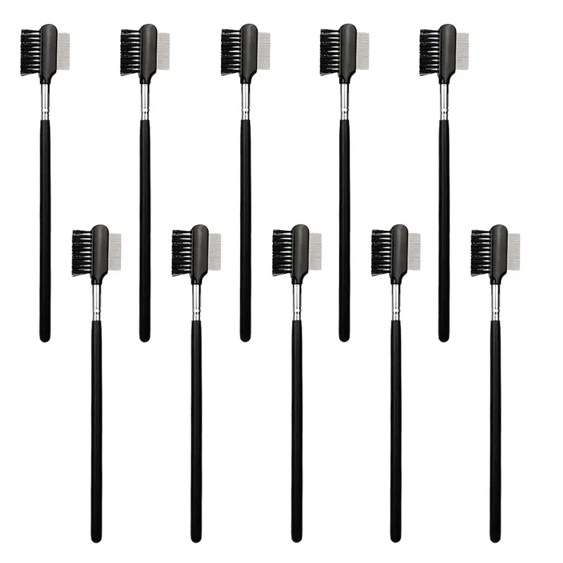 1pc Eye Brow Makeup Brush stainless steel Eyelash Comb Make Up Brushes Lashes 2 sides Grooming Beauty Cosmetic Tools multiple