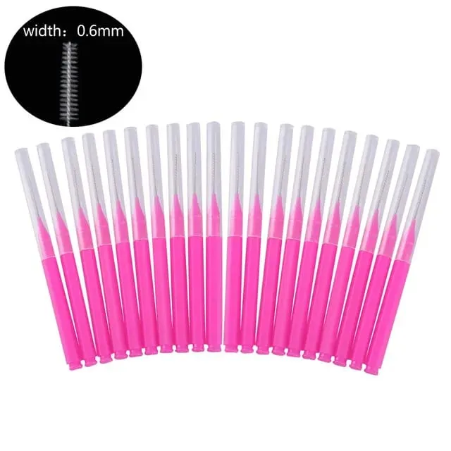 20 τμχ Mini Brush Brush Brow Perm Brush Brow Lifting Brushes Bendable Micro Eyelash Brush Applicators Εργαλεία μακιγιάζ