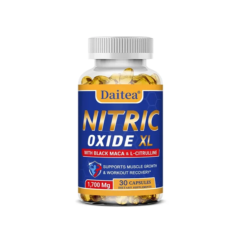 Nitric Oxide - Men's Health Support Capsules Contains Maca Root Powder Extract Muscle Growth and Strengthening