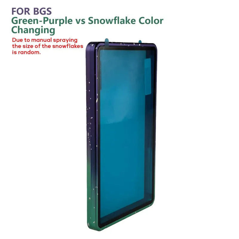 Casing Pelindung Kartu Bertingkat Aloi Aluminium Warna Gradien untuk Tempat Pajangan Bumper Kartu Perdagangan Tahan Gores UV & BGS PSA/BGS