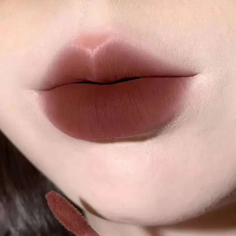 Cappuvini Matte Lip Gloss Χαμηλού κορεσμού Γκρι ροζ υγρό κραγιόν αδιάβροχο αντικολλητικό χωρίς ξεθώριασμα απόχρωση χειλιών Κορεατικά καλλυντικά μακιγιάζ