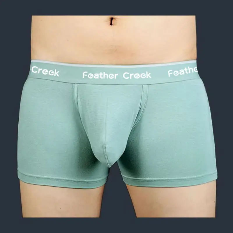 Mens Everyday Large Pouch Underwear U Convex Bulge Enhancing Durable Seamless Cotton Briefs Breathable Low Rise Boxer Shorts Fit