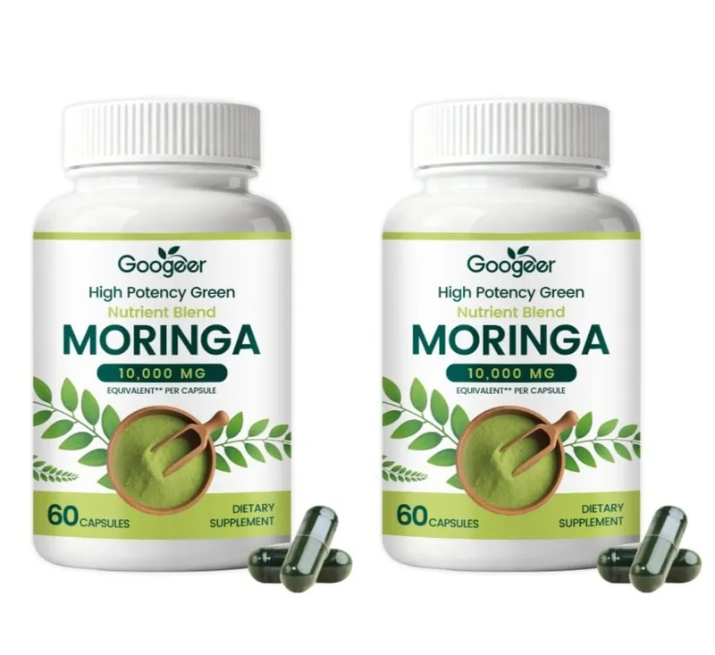 Premium Moringa Supplement with Natural Leaf Extract Herbal Nutrition Formula for Daily Wellness Support 60 Capsules