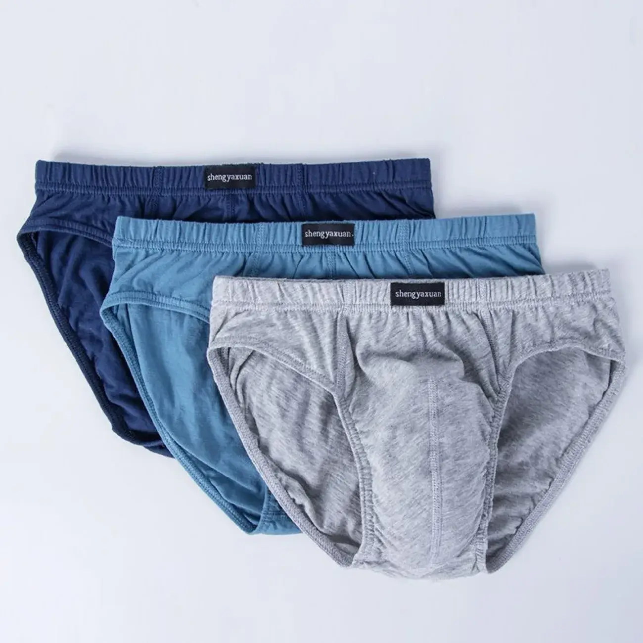 5Pcs/Lot Cotton Underpants for Men Briefs Male Underwear Knickers Panties Pant Shorts Sexy Undies in Sizes XL to 6XL