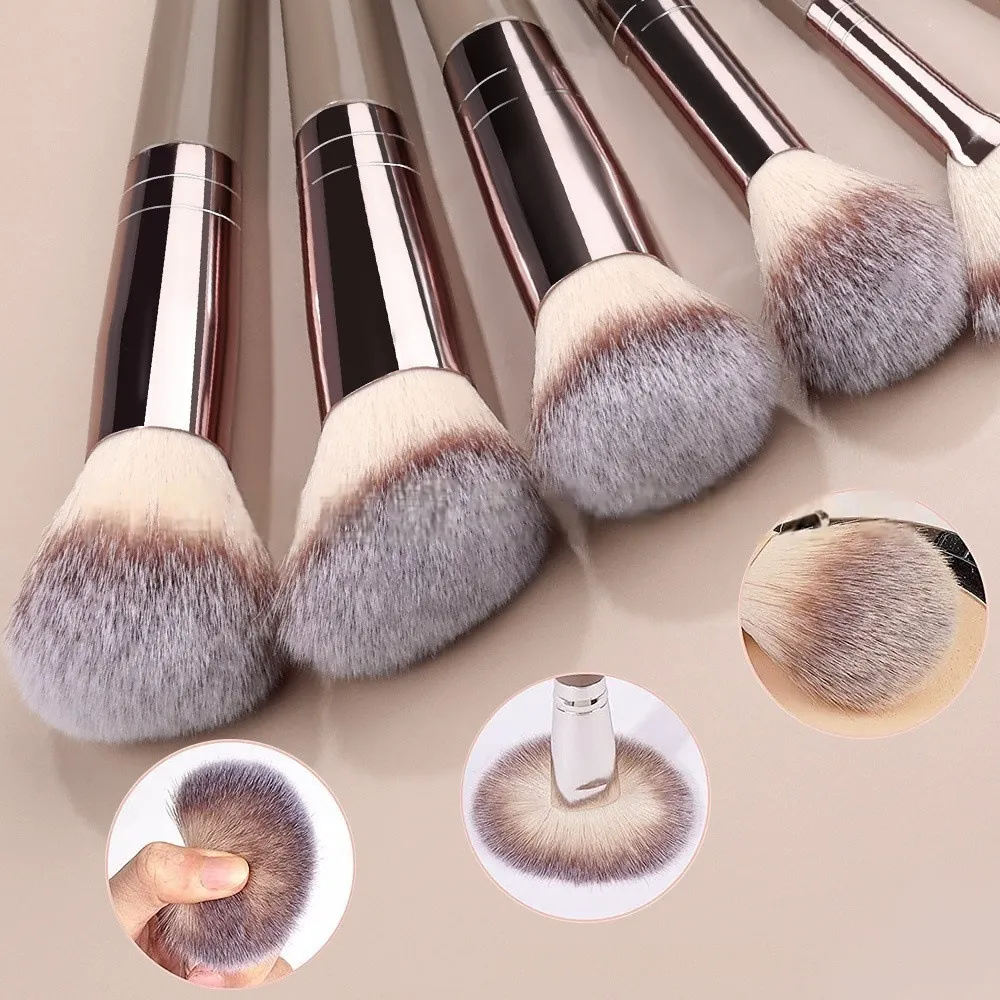 20 τμχ Πινέλα Μακιγιάζ Σετ Soft Synthetic Fiber Eyeshadow Blending Blush Powder Contour Beauty Tool