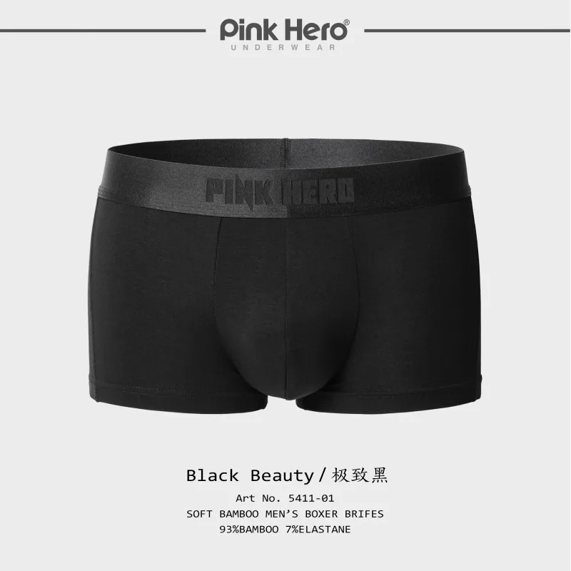 Men's Ultra Soft Boxer Briefs Bamboo Viscose Underwear Breathable Stretch Skin-Friendly Comfort Boxer Shorts