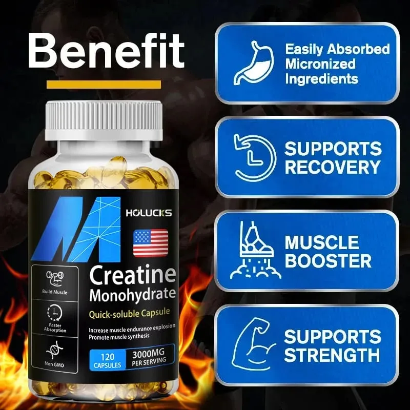 Αγοράστε 2 Πάρτε 2 Δωρεάν! Οι κάψουλες Pure Creatine Monohydrate υποστηρίζουν τη μυϊκή ανάπτυξη δύναμη και απόδοση ενισχύουν τη γνωστική λειτουργία