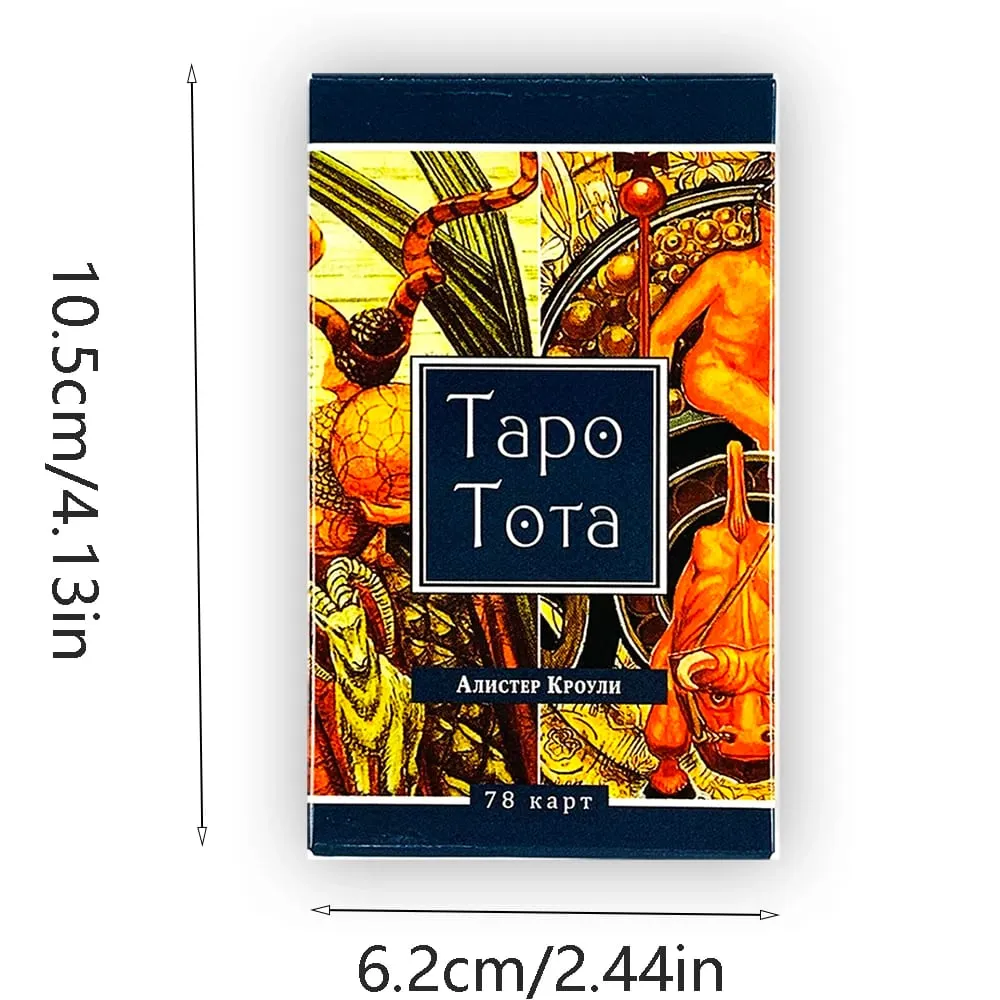 Tarot Deck 78‑Cards Russian Version Tapo Tota Mysterious Divination Fortune-Telling Επιτραπέζιο Παιχνίδι για Συλλεκτές Ταρώ