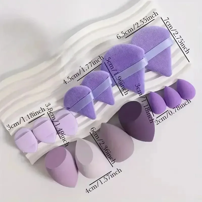 14Pcs Makeup Sponge Cosmetic Blender Beauty Egg Foundation Sponges Puff Powder Puffs Make Up Accessory Pambabae Makeup Tools