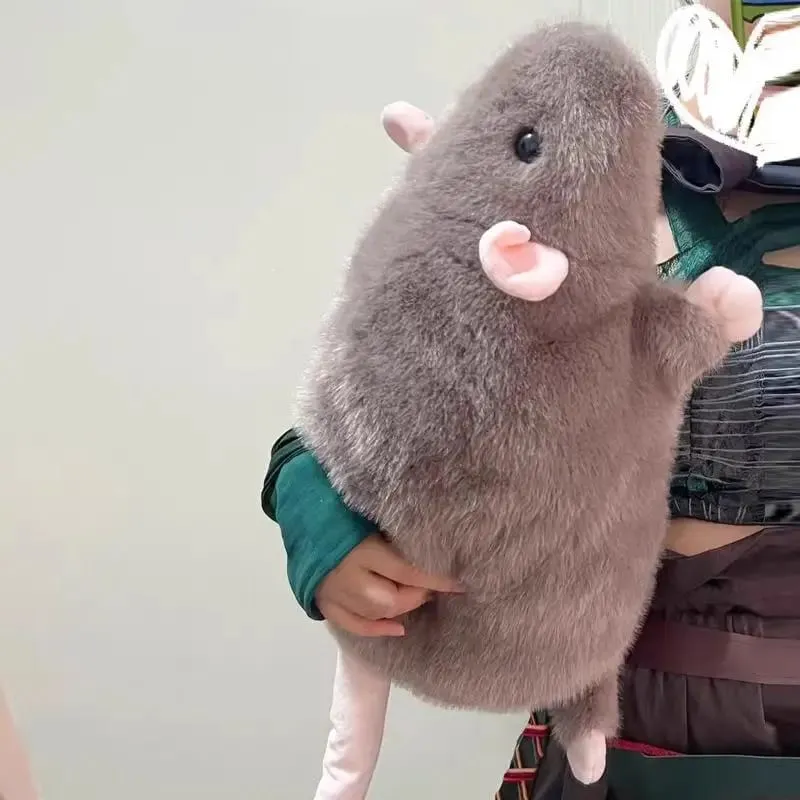 Floral Branch Rat Plush – Cuddly Mouse Pillow in 3 Sizes (35/50/90cm) Adorable Kawaii Stuffed Animal for Bed or Couch Decor