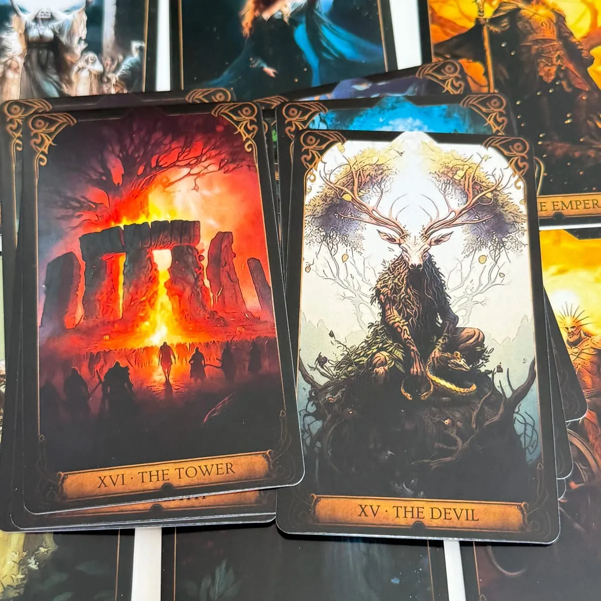 Druidic Tarot Cards 78 τμχ Αγγλική έκδοση Mysterious Divination Tarot Deck Επιτραπέζιο παιχνίδι