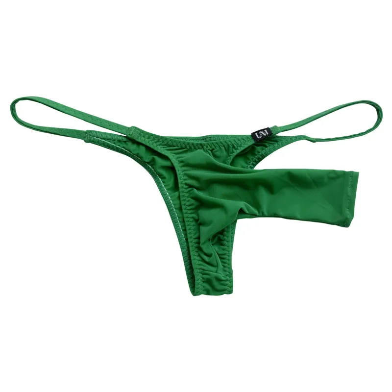 Sissy Sexy Mens Long Sleeve Open Crotch Bikini Soft Stretch Separated Pouch Breathable Sleep Loungewear Underwear